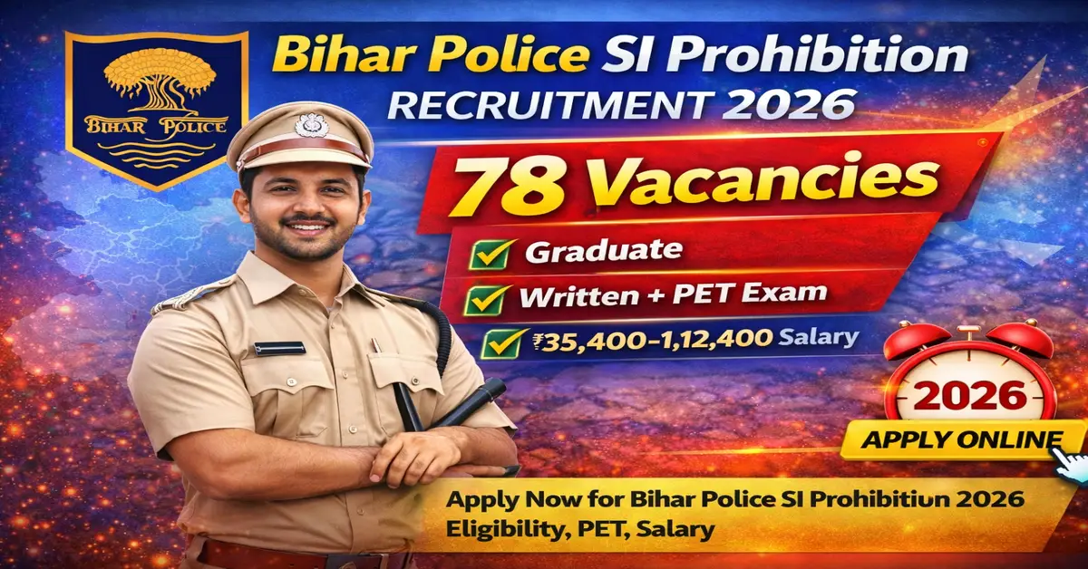 Bihar Police SI Prohibition Recruitment 2026