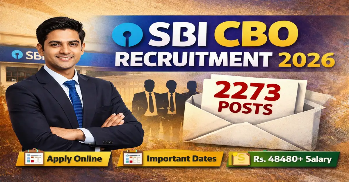 SBI CBO Recruitment 2026
