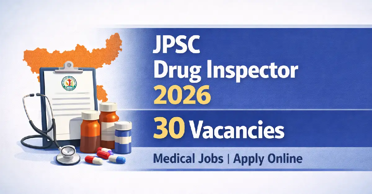 JPSC Drug Inspector Recruitment 2026