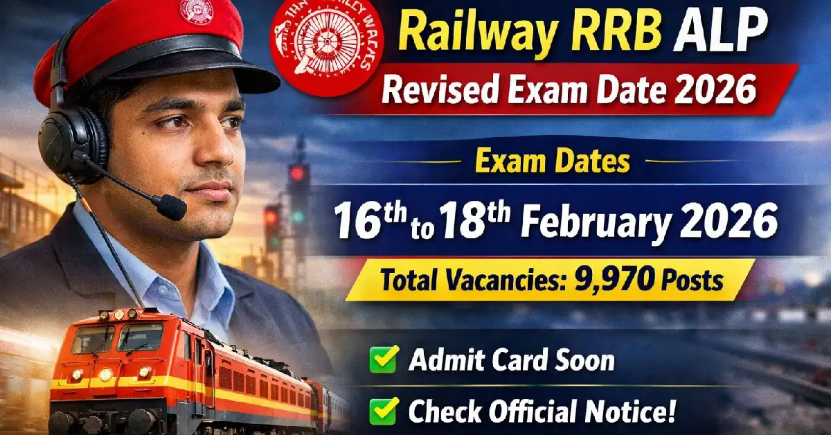 Railway RRB ALP Revised Exam Date 2026
