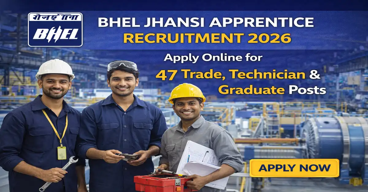 BHEL Jhansi Apprentice Recruitment 2026