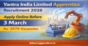 Yantra India Limited Apprentice Recruitment 2026