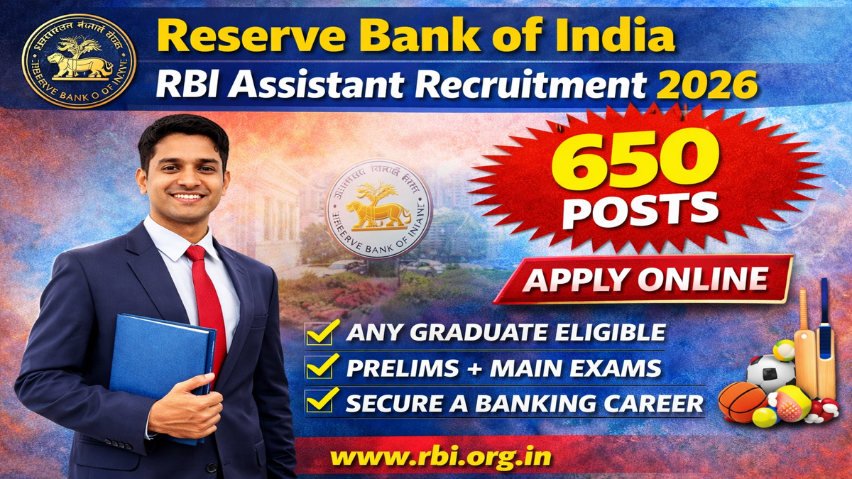 Reserve Bank of India RBI Assistant Recruitment 2026