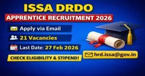 ISSA DRDO Apprentice Recruitment 2026
