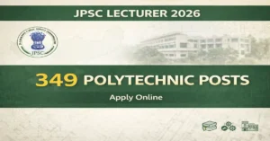 JPSC Lecturer Recruitment 2026