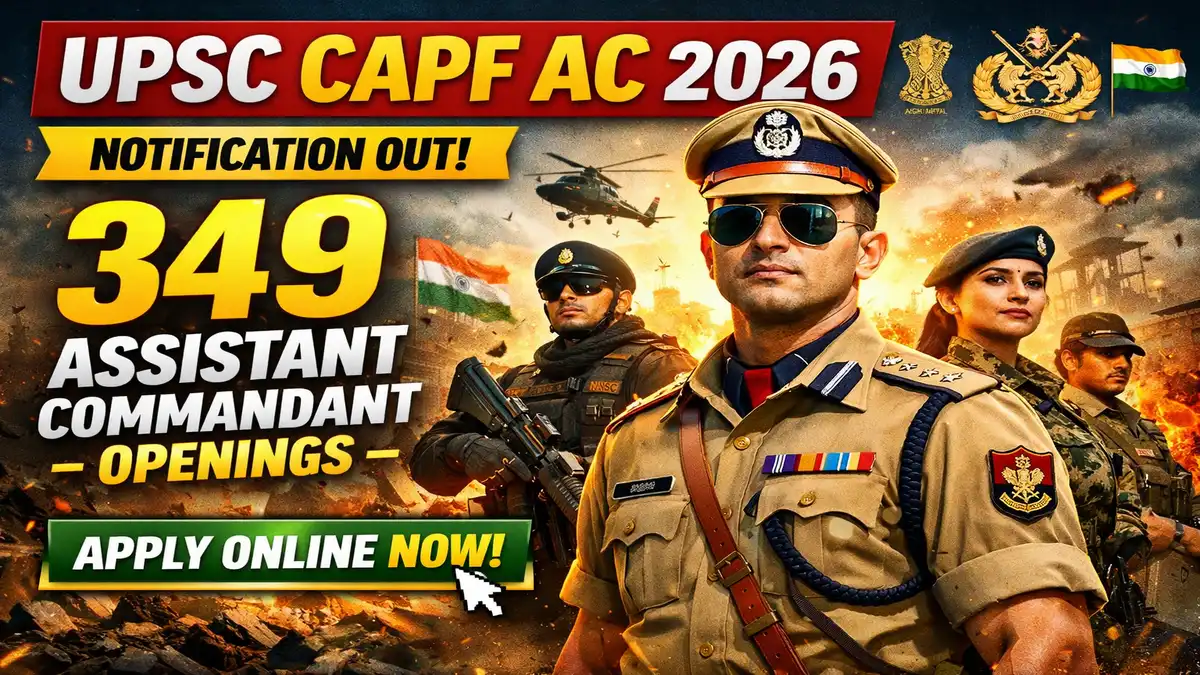 UPSC CAPF AC Notification 2026