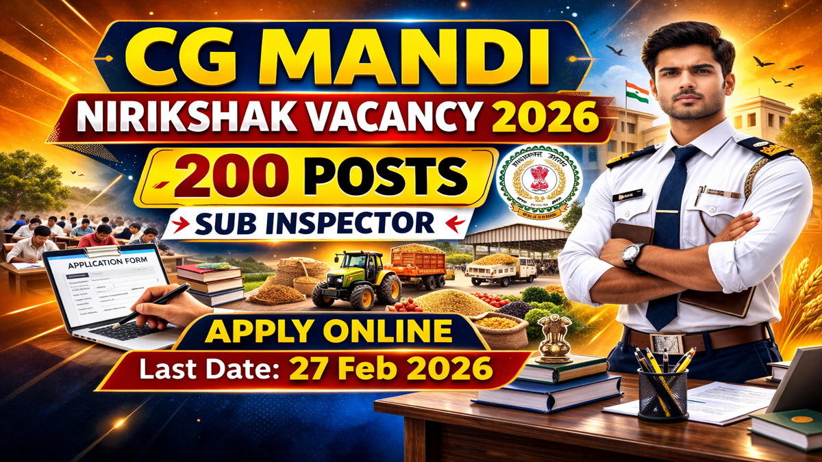 CG Mandi Nirikshak Vacancy 2026