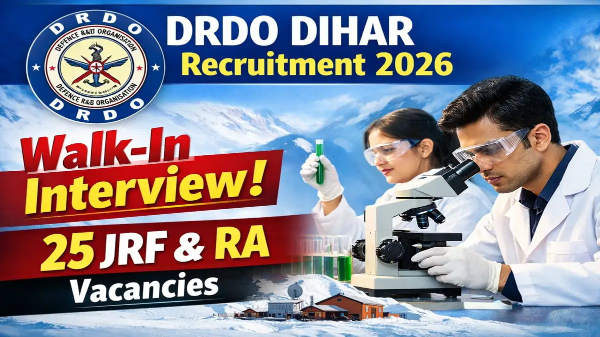 DRDO DIHAR Recruitment 2026