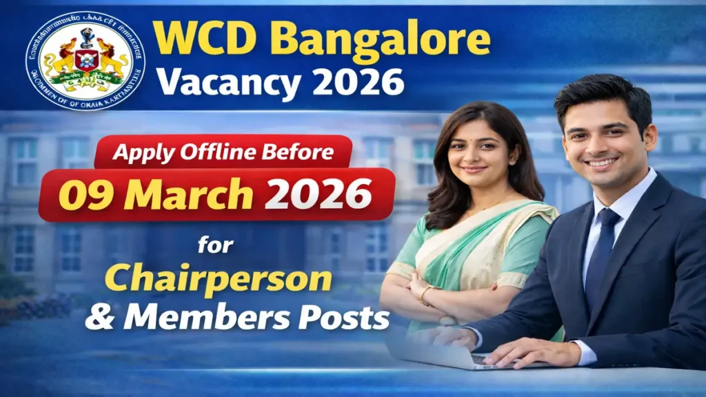 WCD Bangalore Vacancy 2026