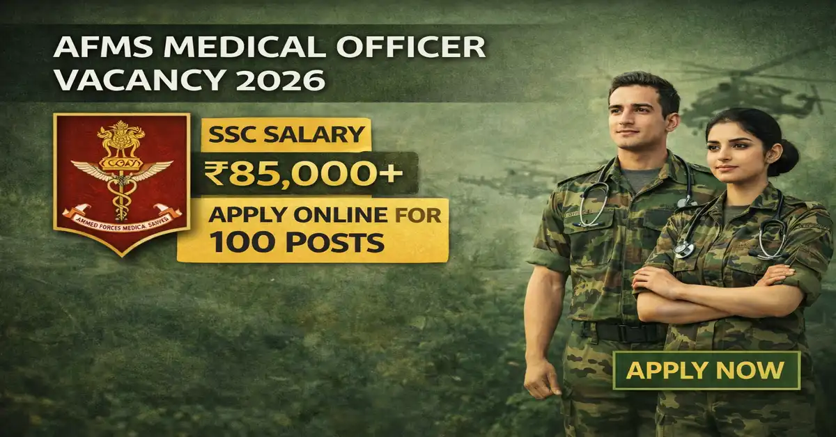 AFMS Medical Officer Vacancy 2026