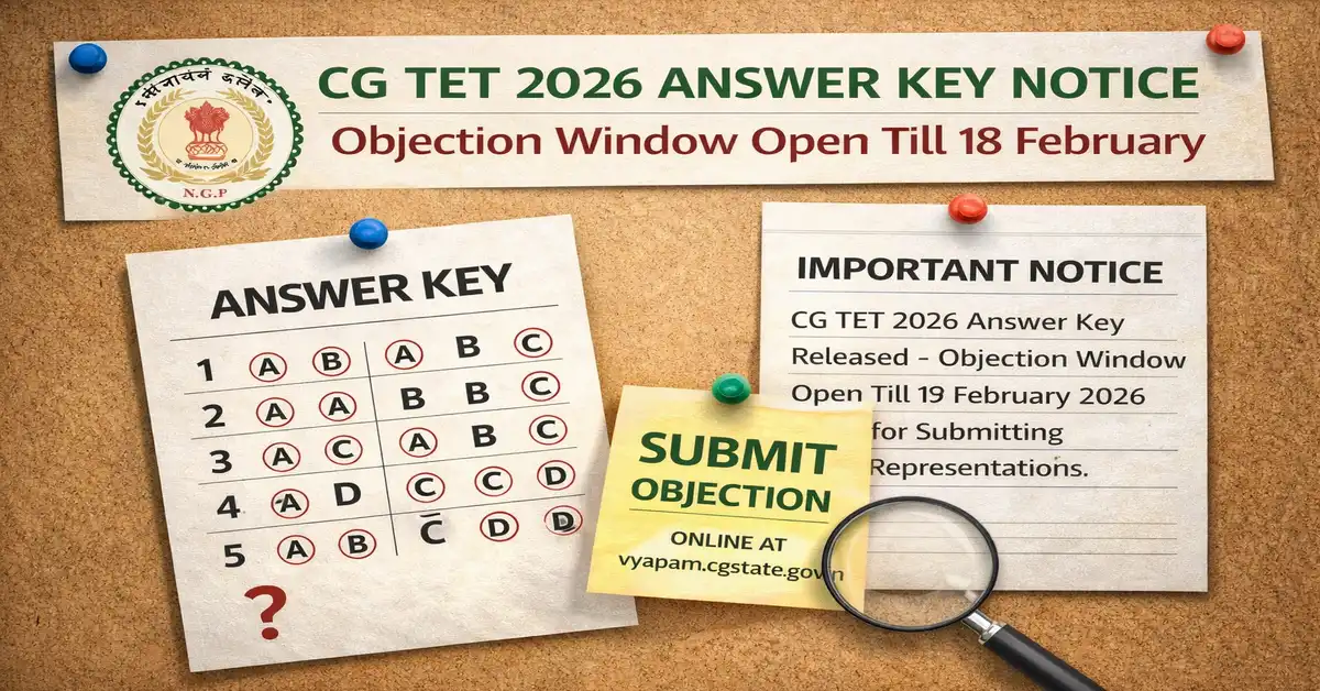 CG TET 2026 Answer Key