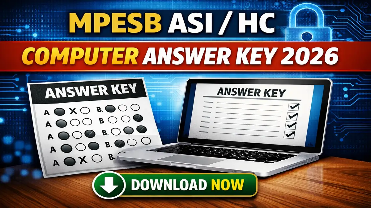 MPESB ASI / HC Computer Answer Key 2026