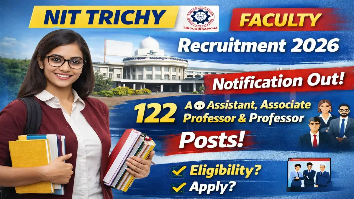 NIT Trichy Faculty Recruitment 2026 