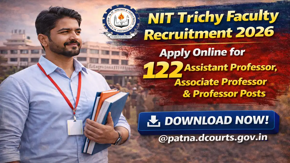 NIT Trichy Faculty Recruitment 2026