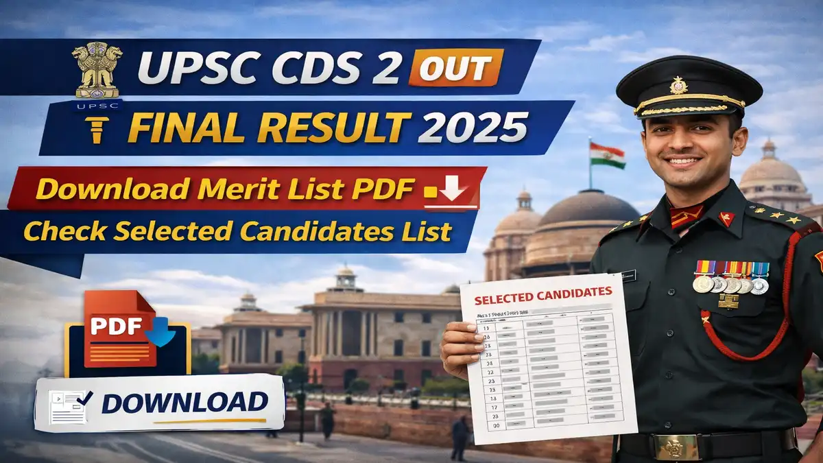 UPSC CDS 2 Final Result 2025