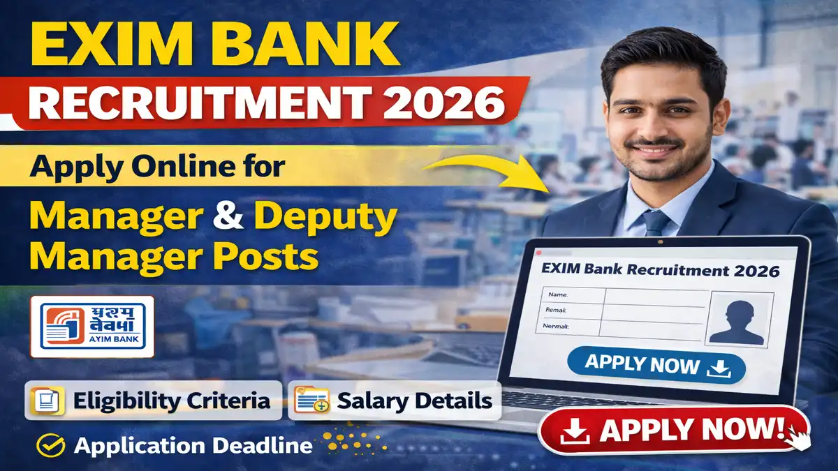 Exim Bank Recruitment 2026