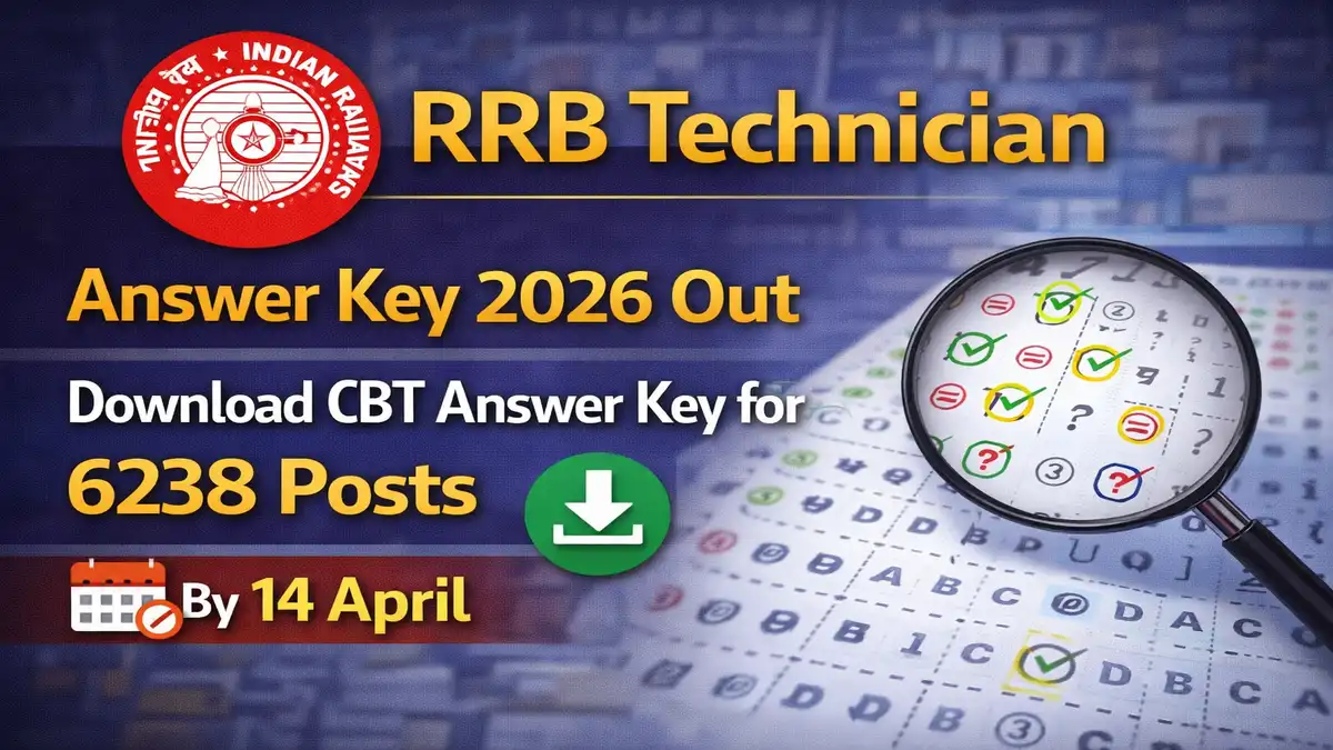 RRB Technician Answer Key 2026
