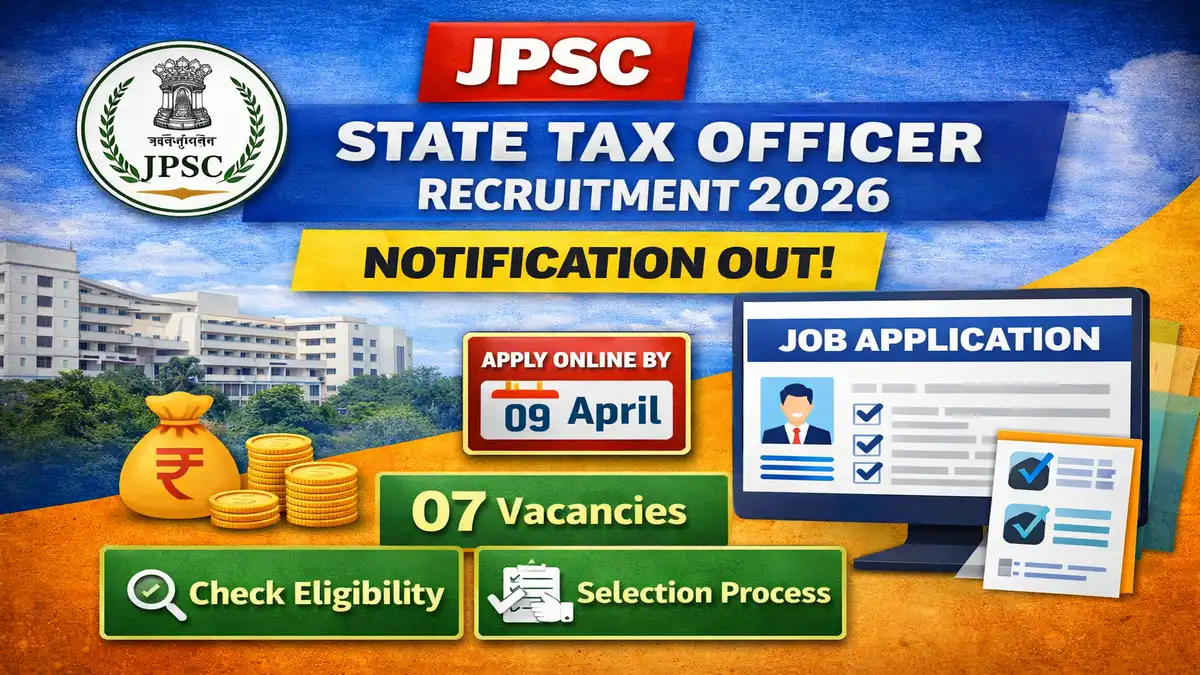 JPSC State Tax Officer Recruitment 2026