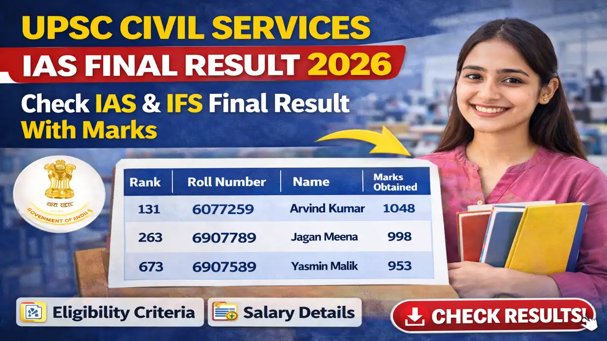 UPSC Civil Services Final Result 2026