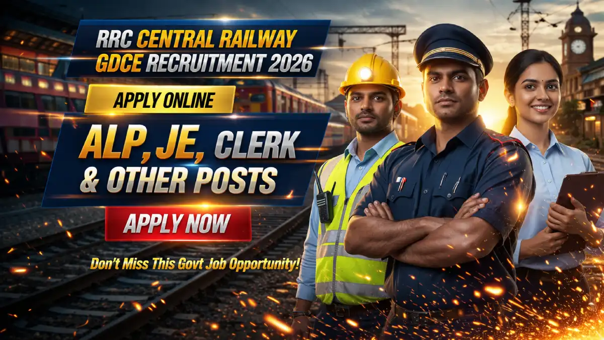 RRC Central Railway GDCE Recruitment 2026