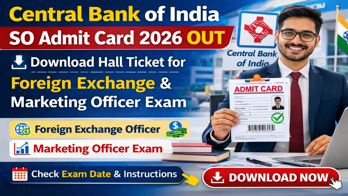 Central Bank of India SO Admit Card 2026