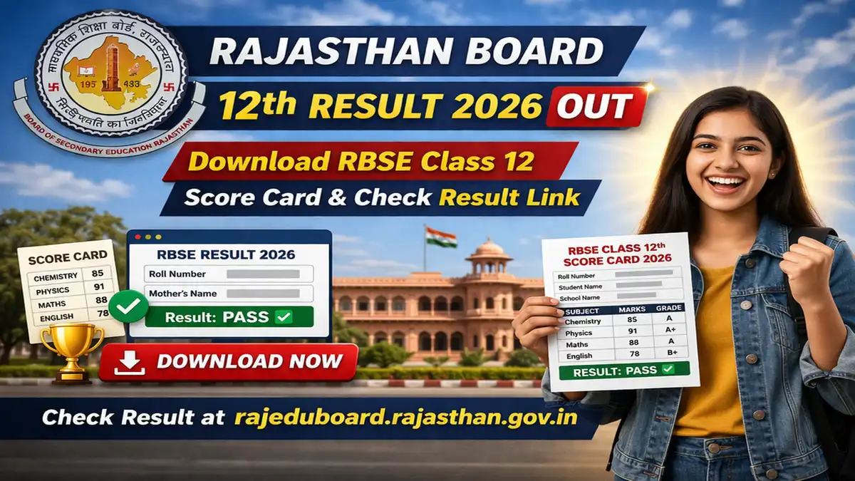 Rajasthan Board 12th Result 2026