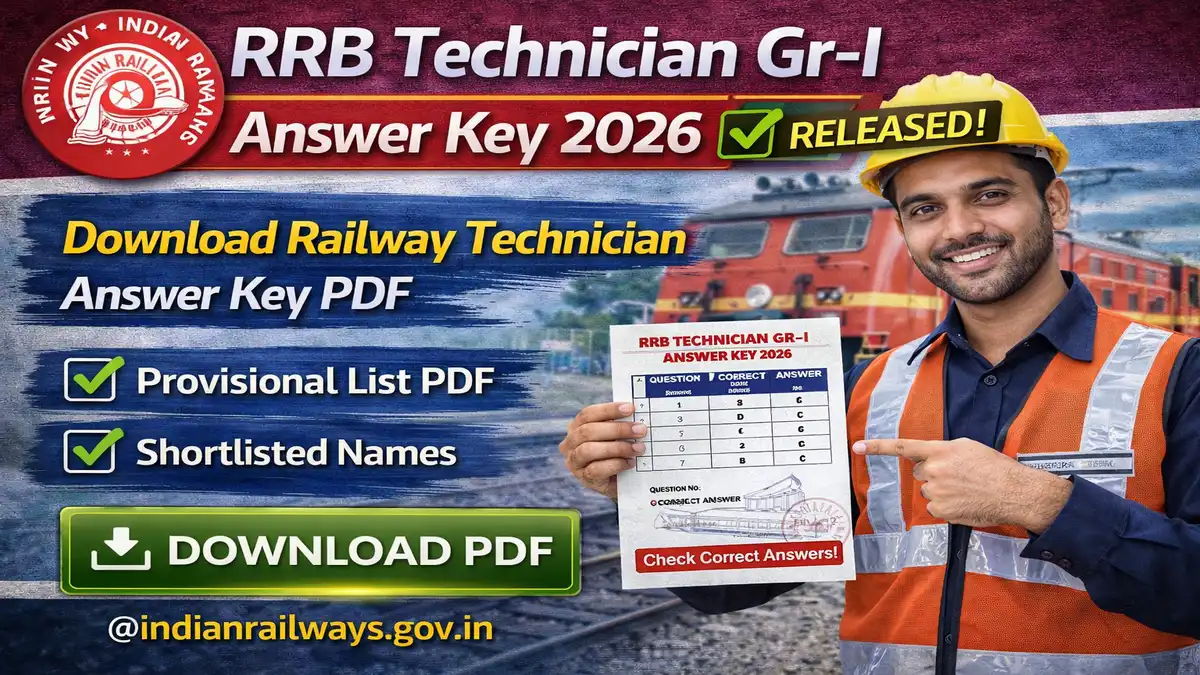 RRB Technician Gr-I Answer Key 2026