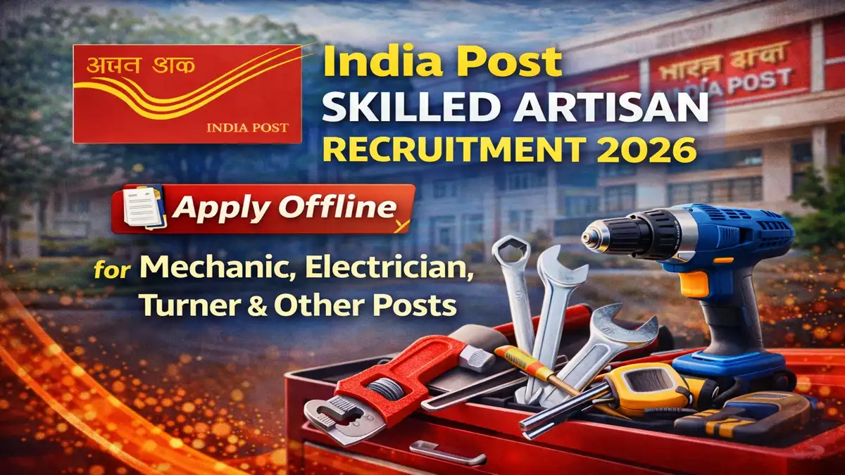 India Post Skilled Artisan Recruitment 2026