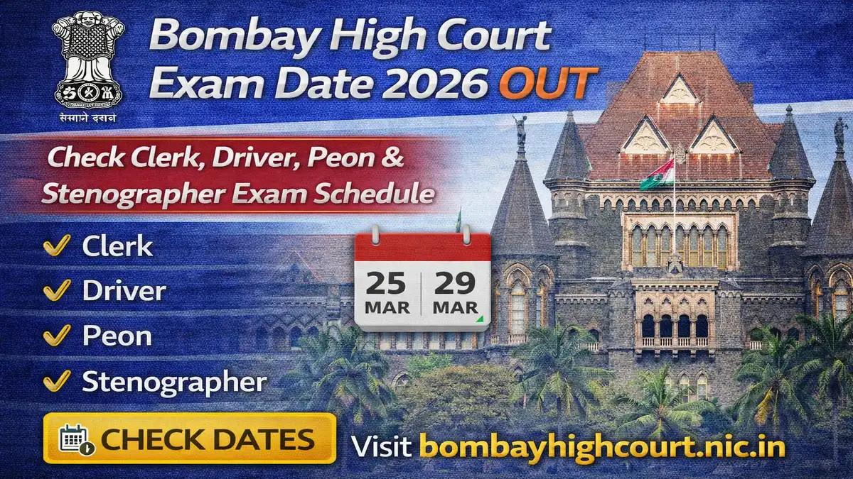 Bombay High Court Exam Date 2026