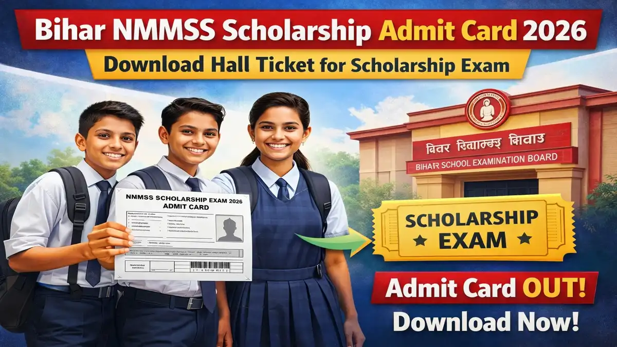 Bihar NMMSS Scholarship Admit Card 2026