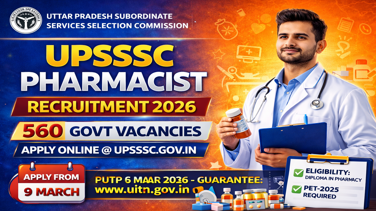 UPSSSC Pharmacist Recruitment 2026
