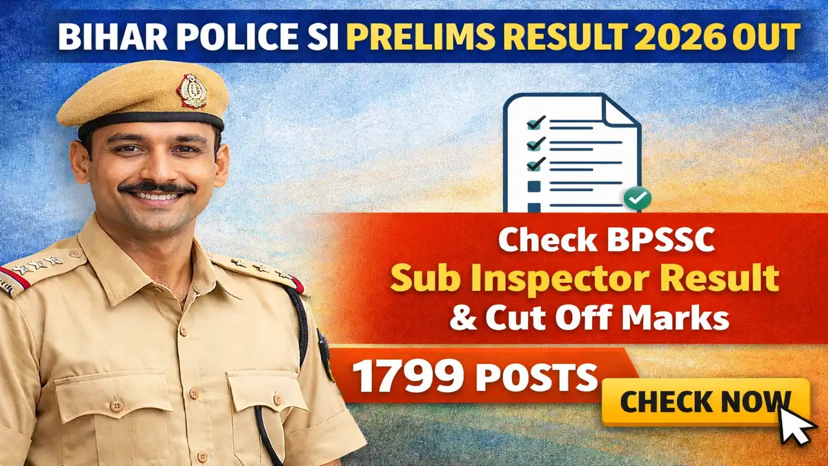 Bihar Police SI Prelims Result 2026