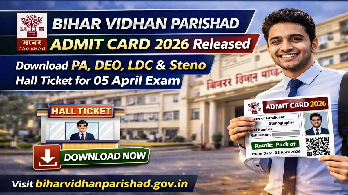 Bihar Vidhan Parishad Admit Card 2026