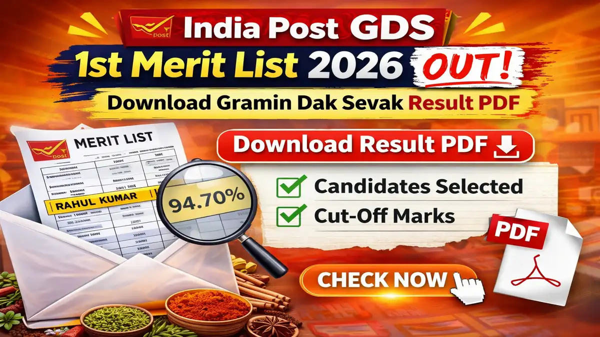 India Post GDS 1st Merit List 2026