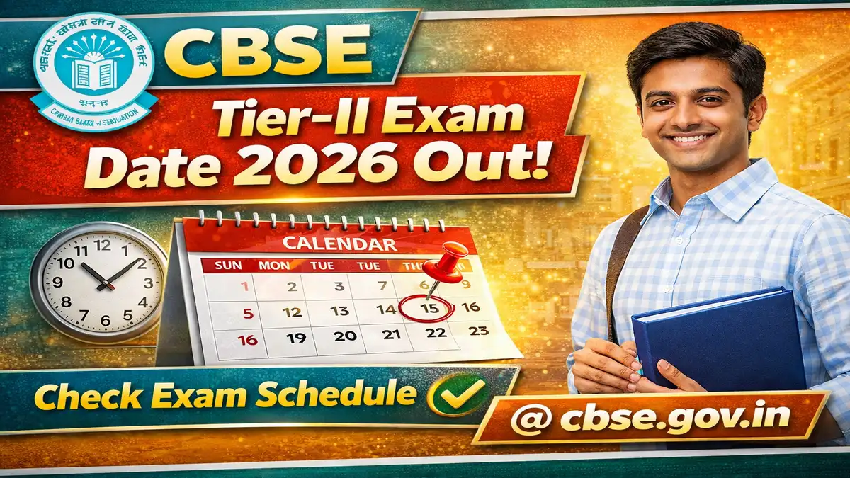 CBSE Tier-II Exam Date 2026