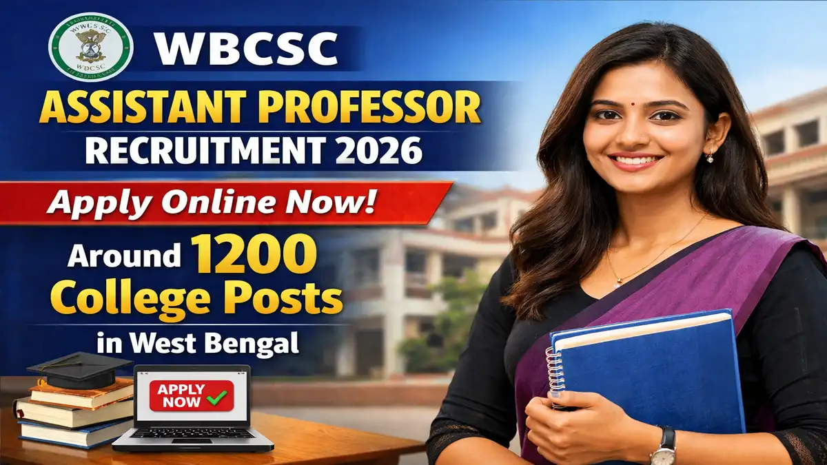 WBCSC Assistant Professor Recruitment 2026
