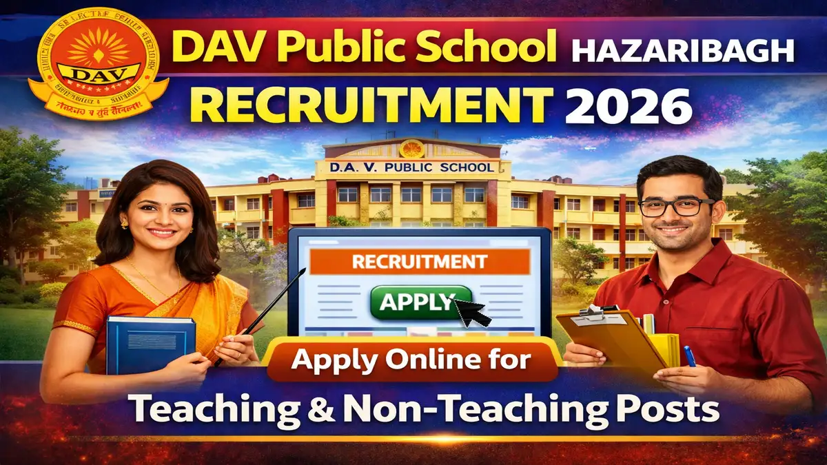 DAV Public School Hazaribagh Recruitment 2026