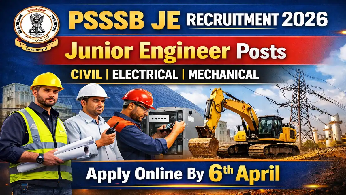 PSSSB JE Recruitment 2026