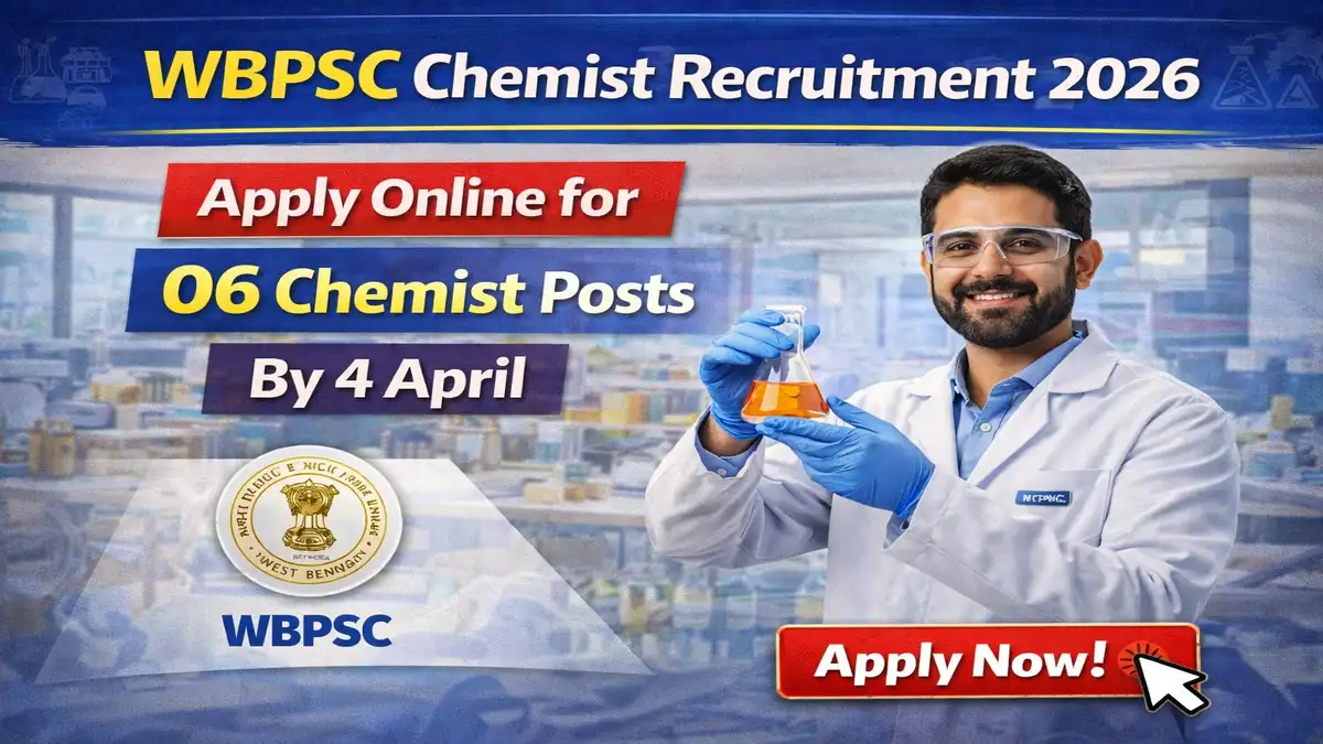 WBPSC Chemist Recruitment 2026