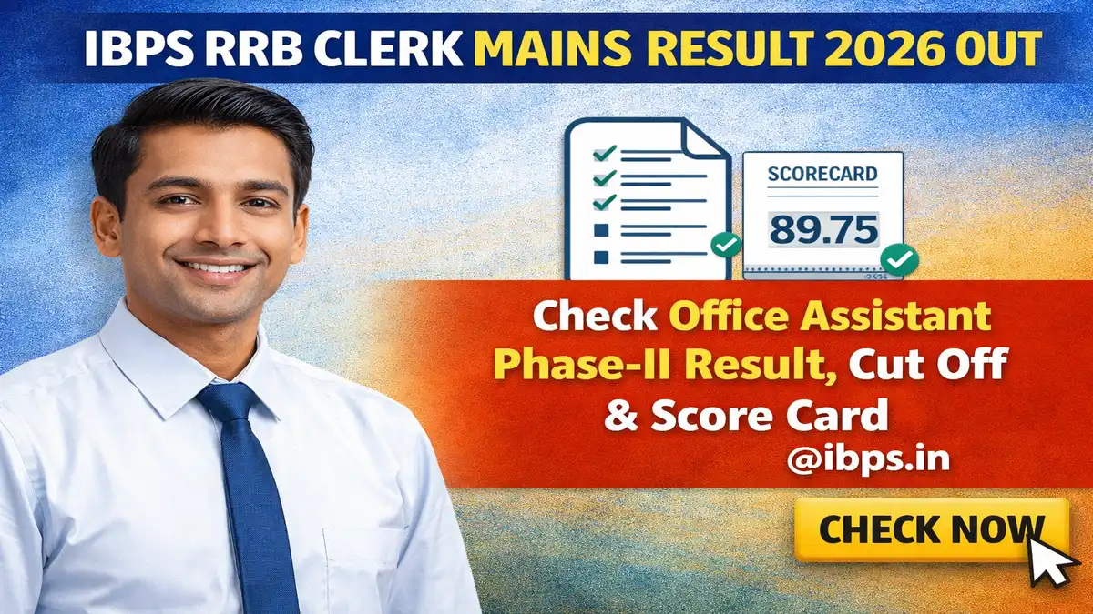 IBPS RRB Clerk Mains Result 2026