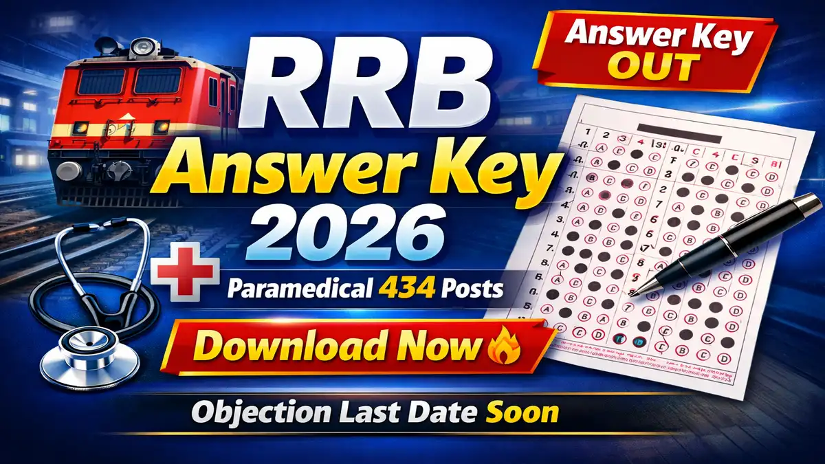 RRB Paramedical Staff Answer Key 2026