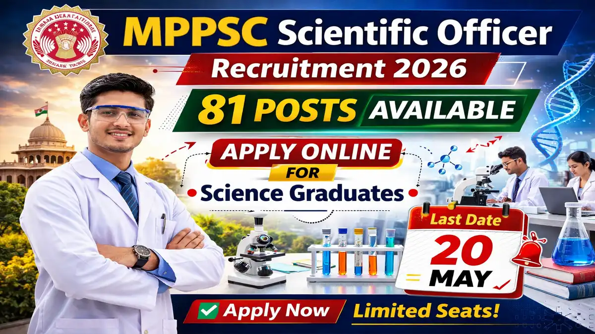 MPPSC Scientific Officer Recruitment 2026