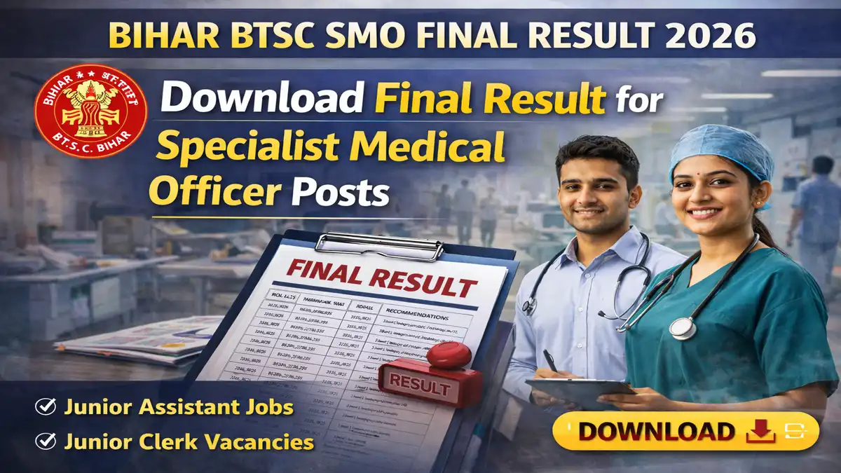 Bihar BTSC SMO Final Result 2026