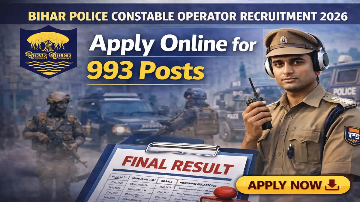 Bihar Police Constable Operator Recruitment