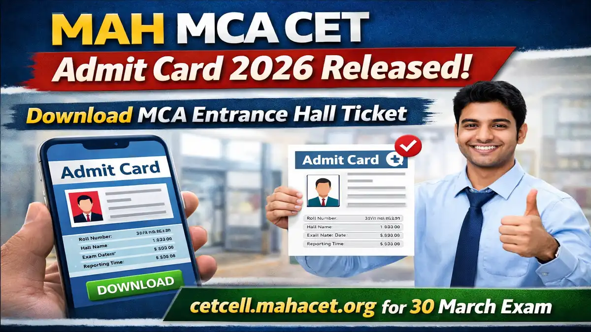 MAH MCA CET Admit Card 2026