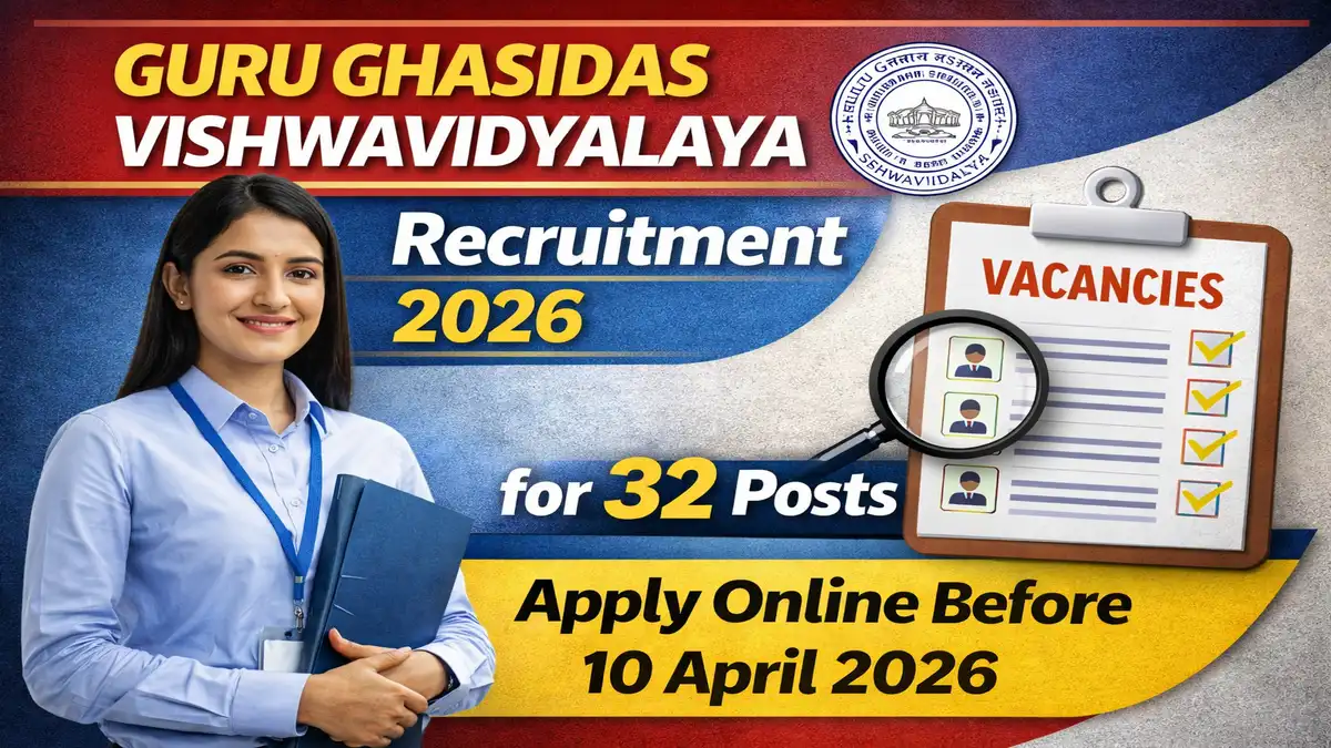 Guru Ghasidas Vishwavidyalaya Recruitment 2026