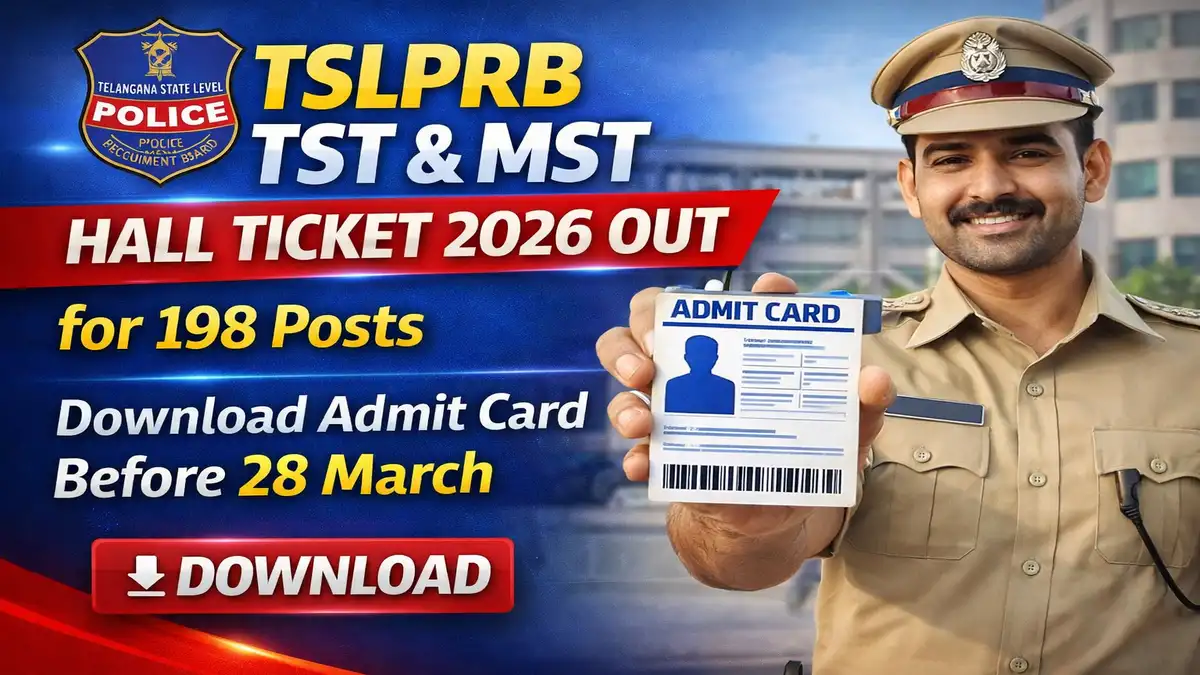 TSLPRB TST & MST Hall Ticket 2026