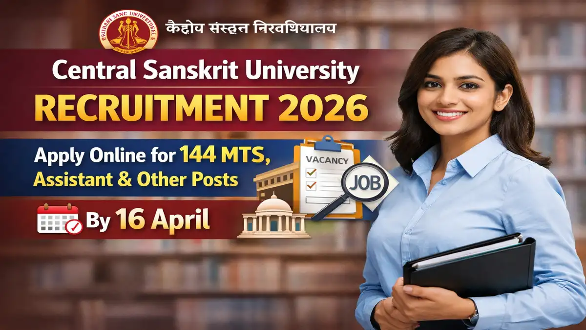 Central Sanskrit University Recruitment 2026