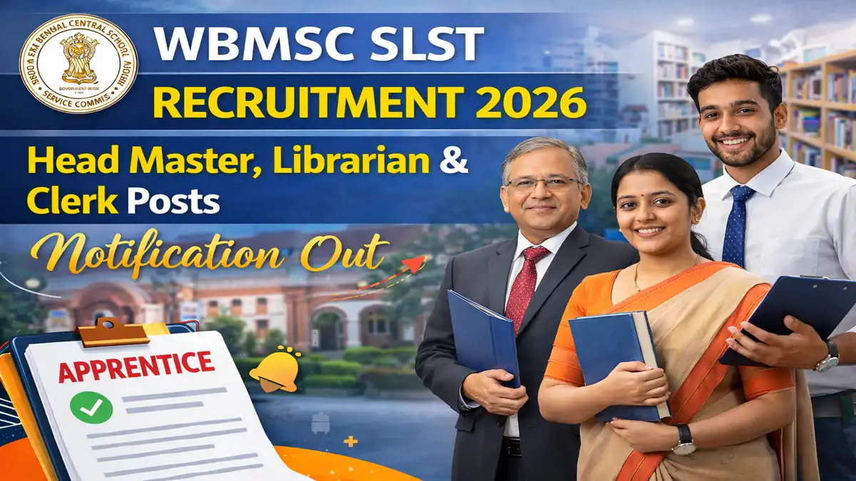 WBMSC SLST Recruitment 2026