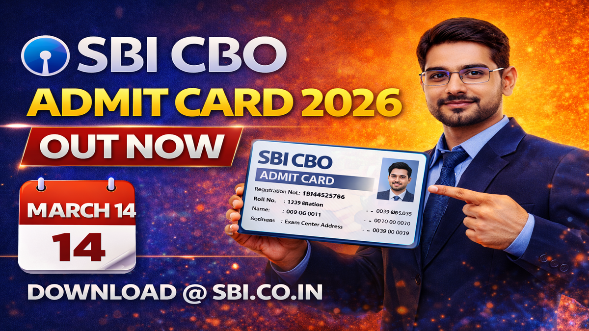 SBI CBO Admit Card 2026